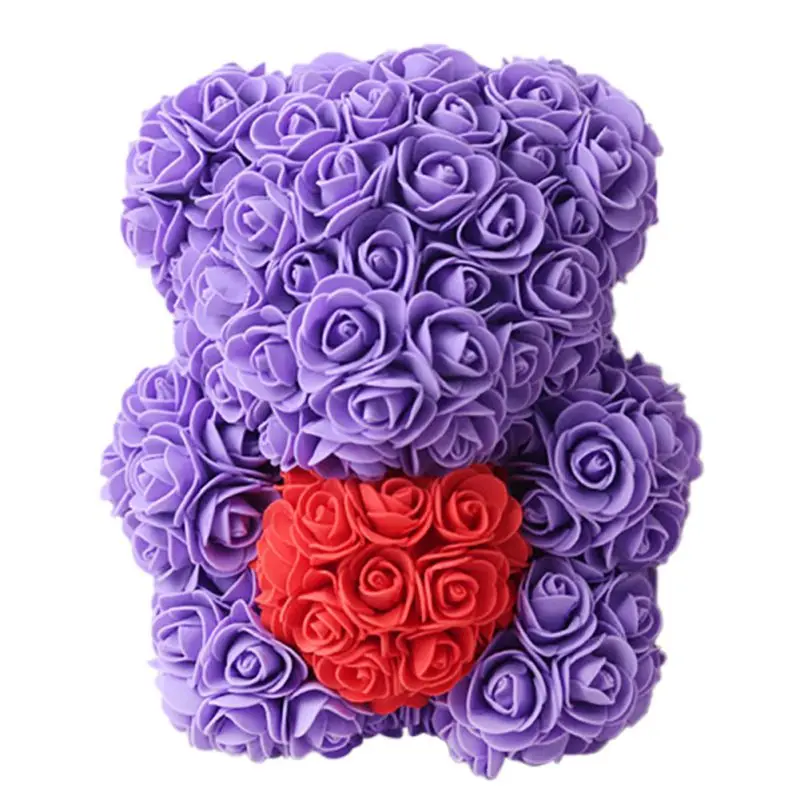 Romantic PE Rose Bear Artificial Rose Decorations Cute Girlfriend Gift Mother\'s day Valentine\'s Day gift Wedding Decoration#3