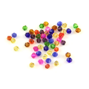 

Bicone Sharp Point Bead Multicolor Crystal Glass For Decoration DIY