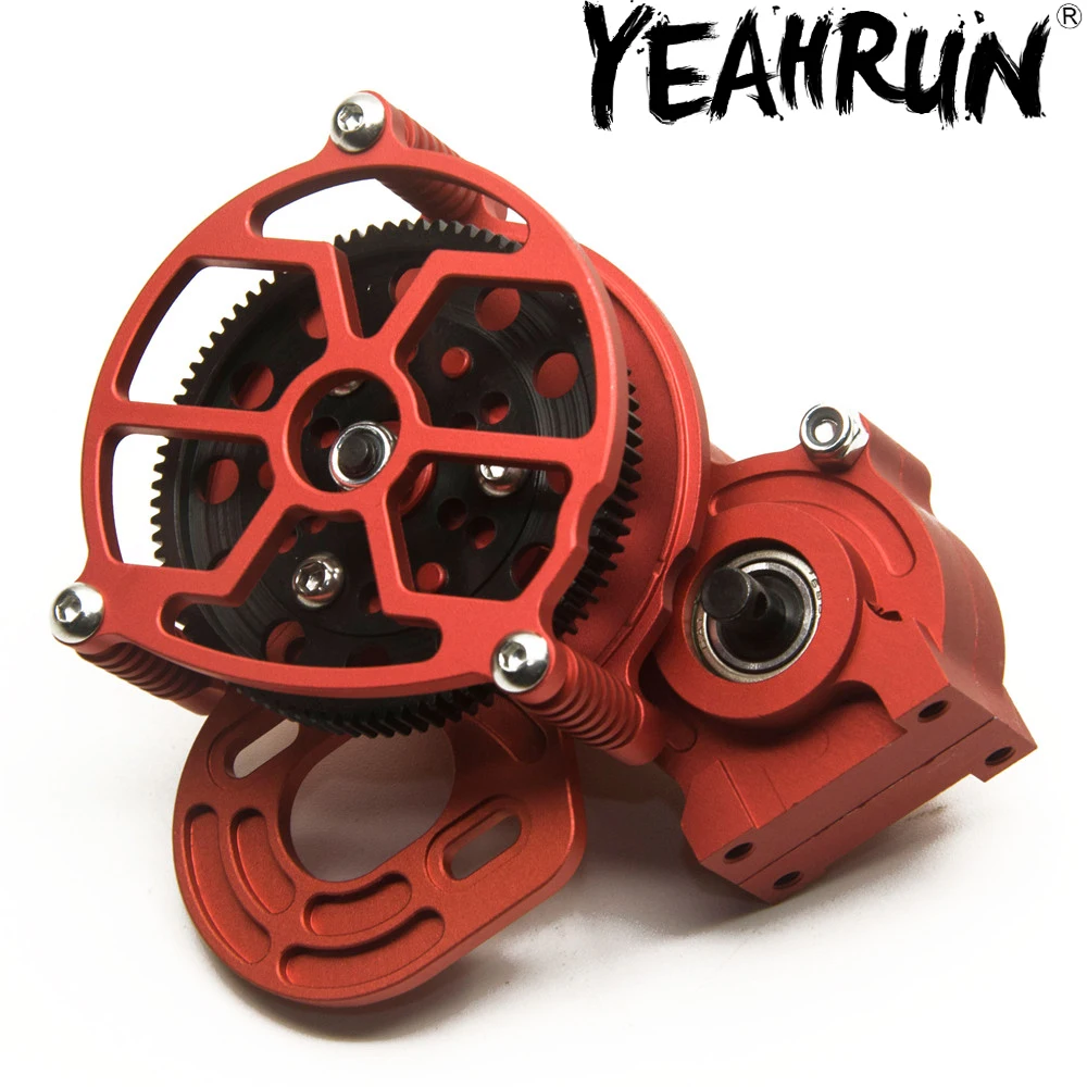 Красный Серебряный центральный редуктор YEAHRUN из сплава с ЧПУ прямыми зубьями для