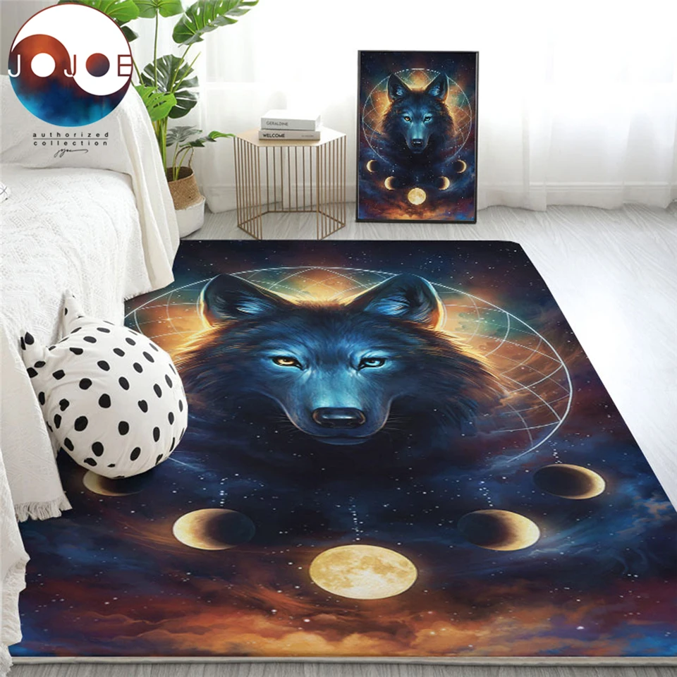 

Dream Catcher by JoJoesArt Large Carpets for Living Room Wolf Area Rug Galaxy Non-slip Floor Mat 152x244cm Moon Eclipse Tapis