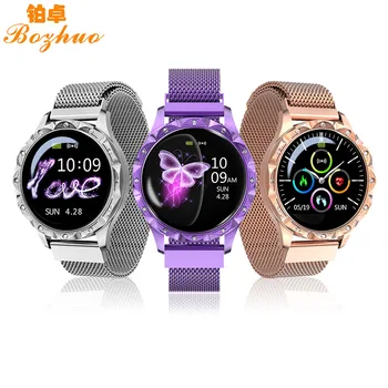 

D18 round Screen Female Smart Bracelet Heart Rate Blood Pressure Monitoring Step Count Sleep Multi-Dynamic Dial GPS Sports Track