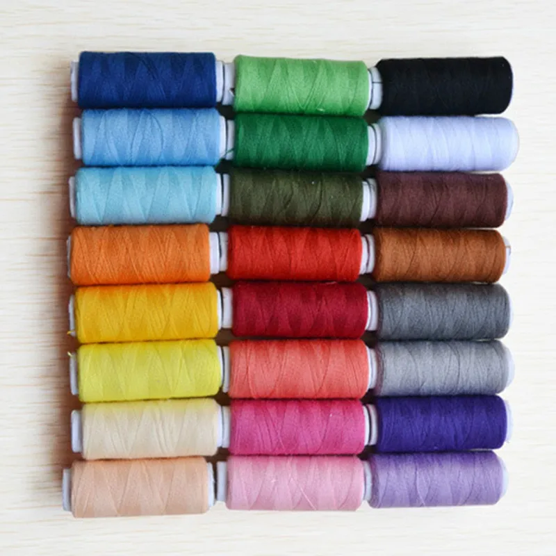 

24pcs/set 200 Yards Sewing Thread Polyester Thread Set Strong Durable Sewing Threads For Hand Machines Dropshipping