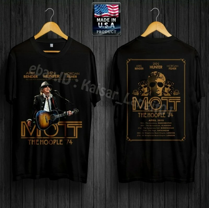 Новый дизайн Mott Hoople❴ Тур 2019 даты футболка | Мужская одежда