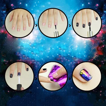 

24pcs Nail Art Stickers Tips Wraps Foil Transfer Adhesive Glitters DIY Decoration Nail Tips Decorations Accessories (Random Col