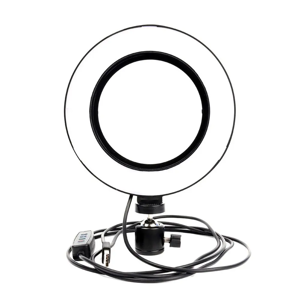 

16cm Ring Light + Gimbal + Tripod For Selfie Phone Video For Live Broadcast Wireless Led Selfie Photograph Dimmable Light