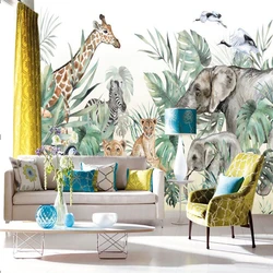beibehang Southeast Asian animals wallpaper bedroom Room wallpapers for living room TV Background Wall paper Home Decoration