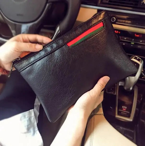 HOT Men's Handbag Korea Style Clutch Envelope Handbag Casual Purse Bag Simple design casual bag Free