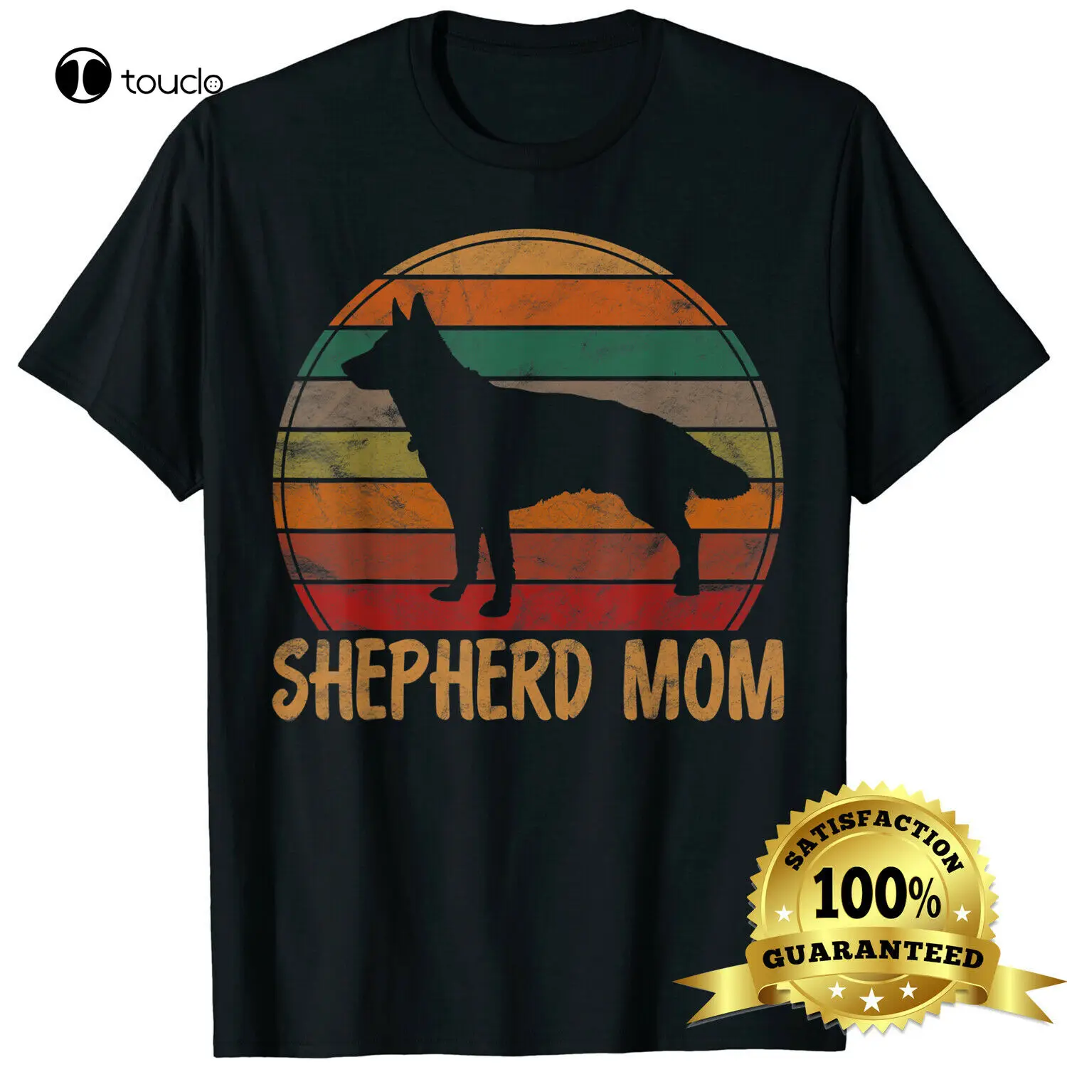 

Футболка в ретро стиле с изображением немецкой овчарки, собаки, матери, домашнего питомца, Шепарда, мамы