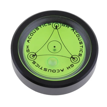 

Aluminium Case Spirit Bubble level for Tripod Phonograph Turntable Spirit Level Diameter Round Measuring Tool