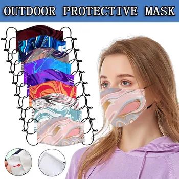 

1PC Dustproof Windproof Foggy Haze Anti-spitting Protective maschera Mouth Cover can put Replaceable Filter Gasket Pad Backpacks