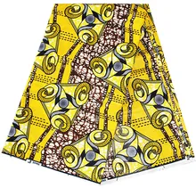 Высокое качество Африканский настоящий воск 100 хлопок ткань мужской костюм ткань с восковой печатью tissu воск Африканский человек голландский 6 ярдов восковой ткани для мужчин