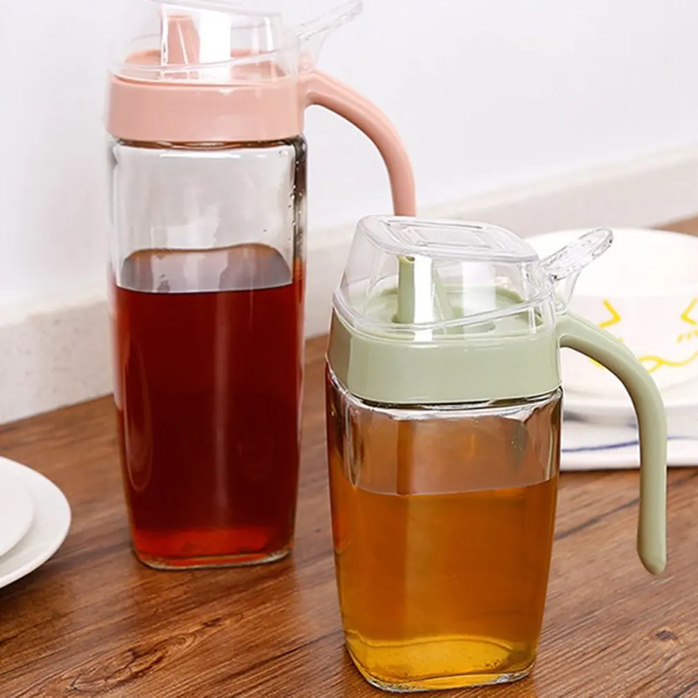 Стеклянный Горшок для масла большая бутылка для масла бутылка для кунжутного масла кухонные принадлежности герметичный масляный бак уксус горшок соус