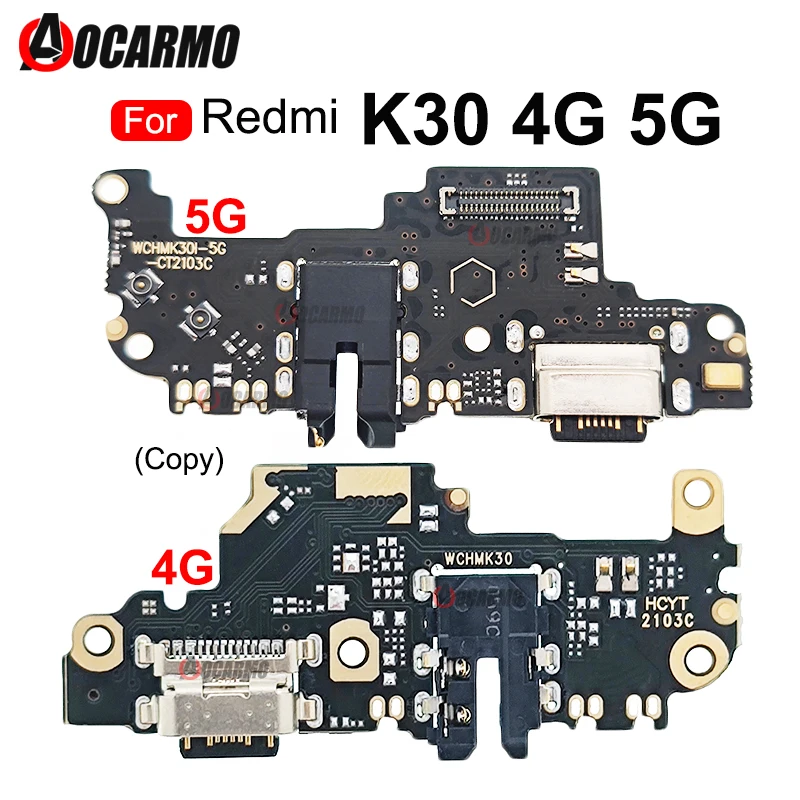 

USB Charging Port Charger Dock Repair Flex Cable For Xiaomi Redmi K30 4G 5G Replacement Part