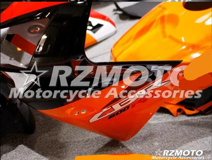 Мотоциклетный обтекатель abs Подходит для Honda CBR600RR F5 2005-2006 корпусные детали форма оранжевый красный blackStore № 0091