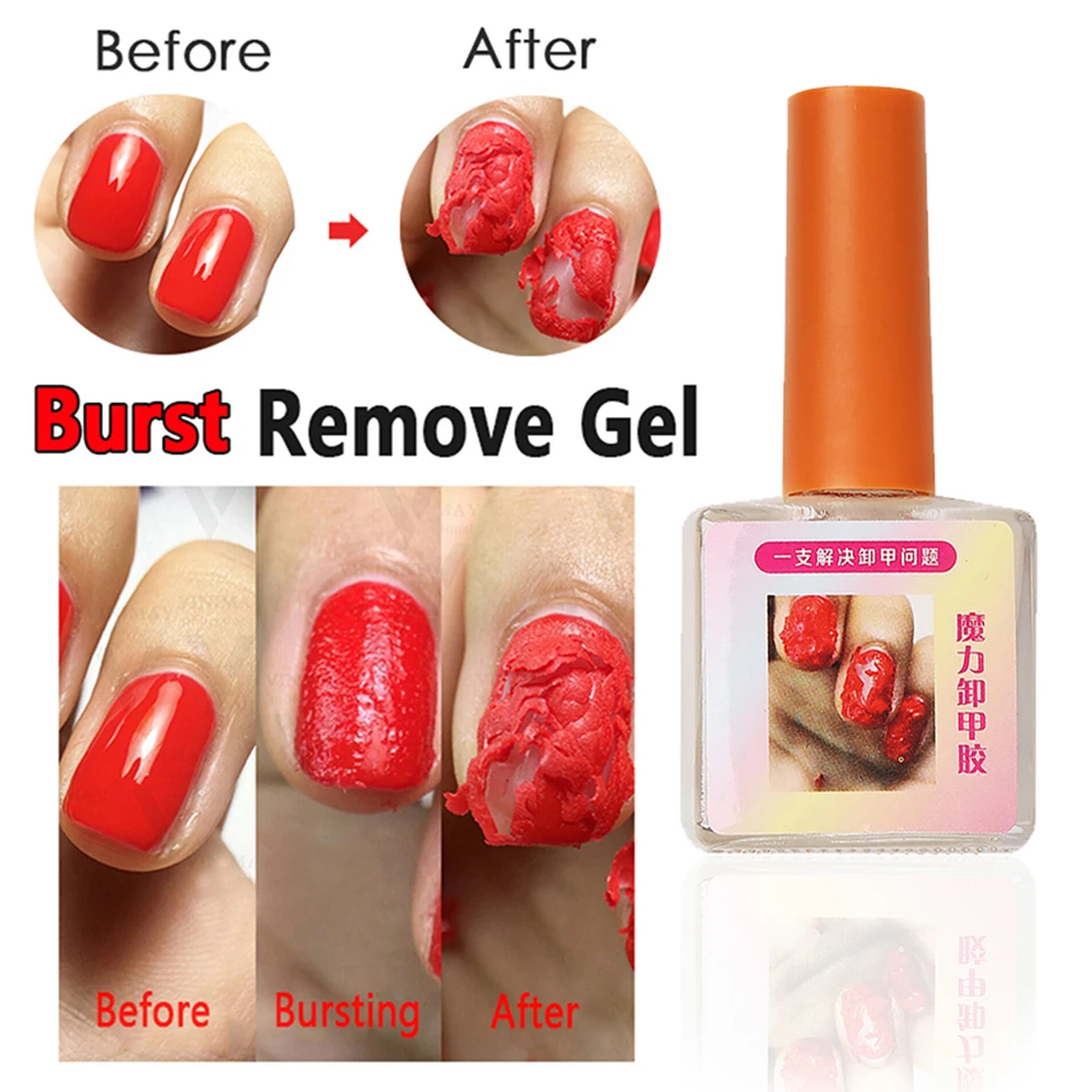 15 пилка для ногтей Burst Gel Magic быстроразгрузочный Крем Гель-лак для ногтей удалитель замачивания ногтей Очиститель масла для ногтей TSLM2