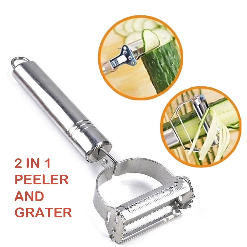 Vegetable Julienne Peeler Fruit Carrots Radish Potatoes Slicer Cutter