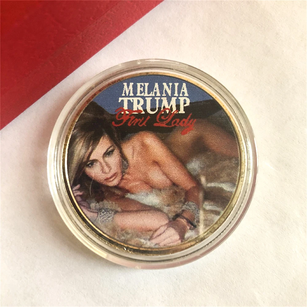 1 шт. Серебряная Памятная монета Melania Трамп американская первая леди половина