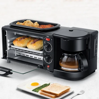 

Breakfast machine home three-in-one lazy breakfast artifact automatic multi-function sandwich sandwich toast test box