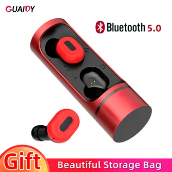 

HD Stereo Bluetooth Earphone V5.0 Wireless Charging Box Earbuds Headsets Sports For Xiaomi Redmi K30 iPhone XS Universal Mic