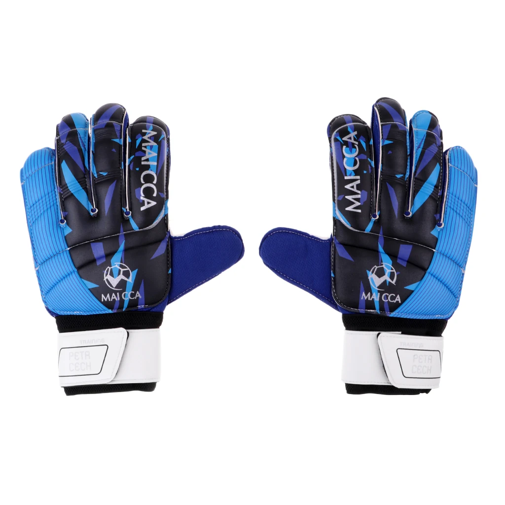 Производительность вратарь Перчатки вратаря рулон защита пальцев для обучения игре в футбол аксессуары футбольные вратарские перчатки - Цвет: Size 10 Blue