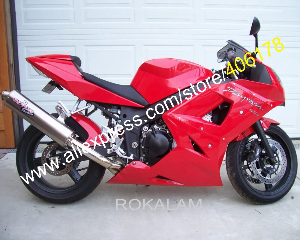 Для Triumph обтекателя Daytona 600 650 Daytona600 600/650 03 04 05 2003 2004 2005 темно-красные части
