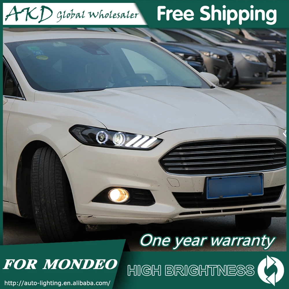 Головной светильник s для автомобиля Ford Fusion 2013- Mondeo DRL Дневной ходовой светильник светодиодный Биксеноновая лампа противотуманный светильник тюнинг автомобильные аксессуары