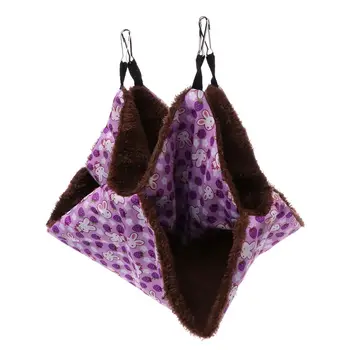 

Pet Pet Hammock Double-layer Plush Fleece Soft Winter Warm Hanging Nest Sleeping Bed Small Pets Hamster Squirrel Chinchilla Pig