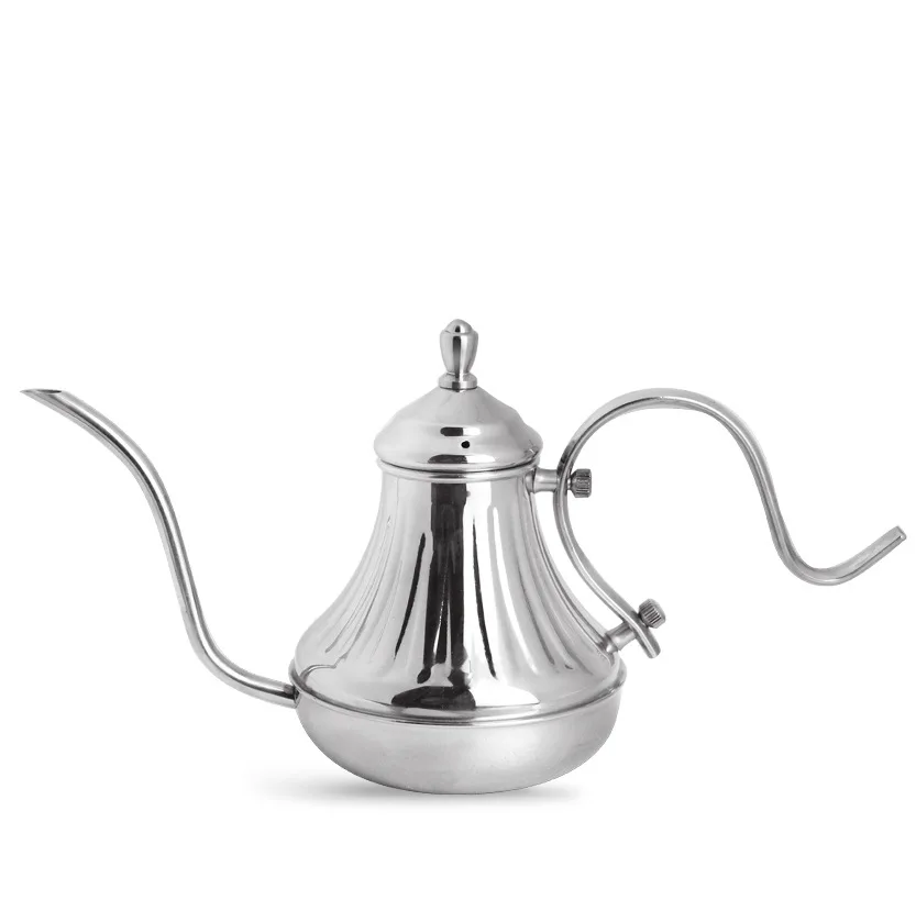 Nibbe Hand Wash Pot 304 Stainless Steel Long Handle Coffee Pot Coffee Hand Wash Pot Fine Mouth Pot Bronze Symphony