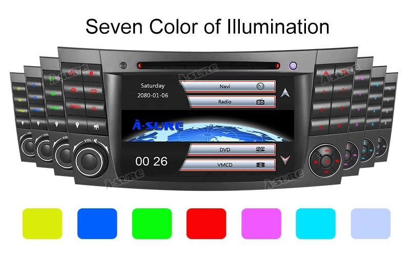 Clearance A-Sure 2 DIN Car Auto Radio DVD Player GPS Navigation For Mercedes-Benz E/CLS/G Class W211 W219 Bluetooth RDS DAB+ Bluetooth SWC 16 Clearance A-Sure 2 DIN Car Auto Radio DVD Player GPS Navigation For Mercedes-Benz E/CLS/G Class W211 W219 Bluetooth RDS DAB+ Bluetooth SWC 16