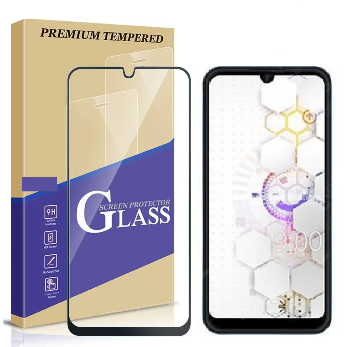 

Full cover Tempered Glass For BQ 6040L Magic Screen Protector 9H Protective Glass For BQ 6040L Magic