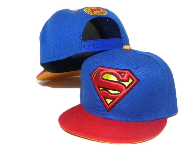 Синий Стиль, модный бренд, хлопок, дети, Бэтмен, snapback, хип-хоп, детский колпак, повседневная детская шапка СУПЕРМЕНА для мальчиков и девочек - Цвет: Синий