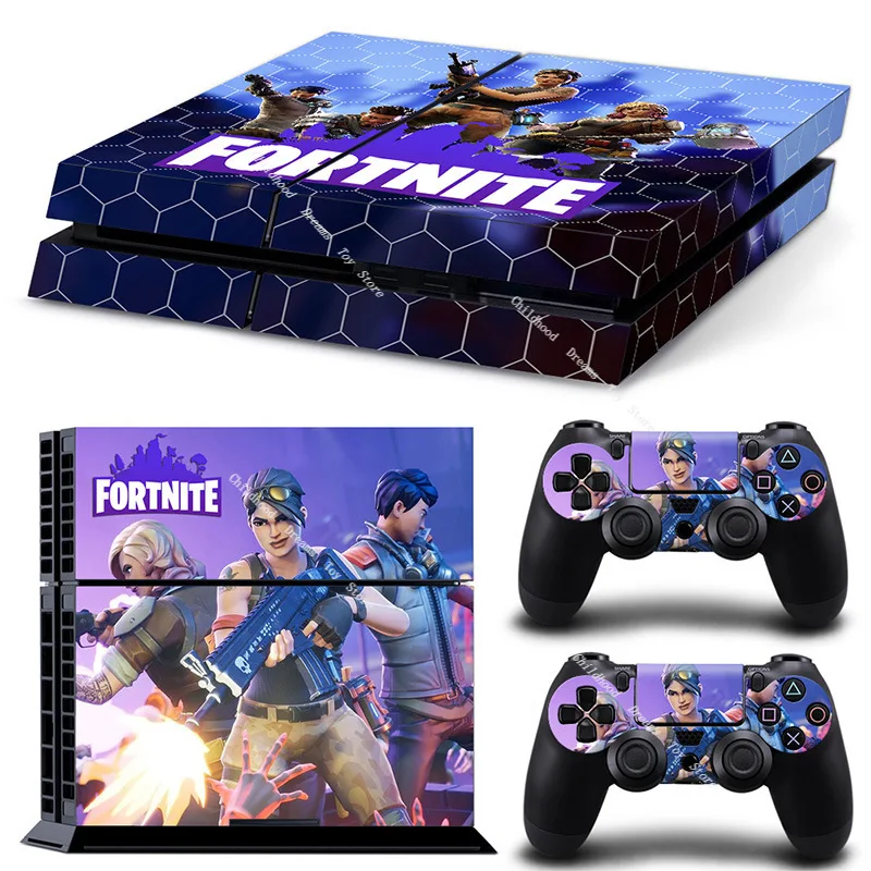 Fortnite-cubierta de pegatina protectora para pegatina de PS4 Slim, calcomanía para Gamepad, pegatinas del controlador de juego para niños, regalos de cumpleaños