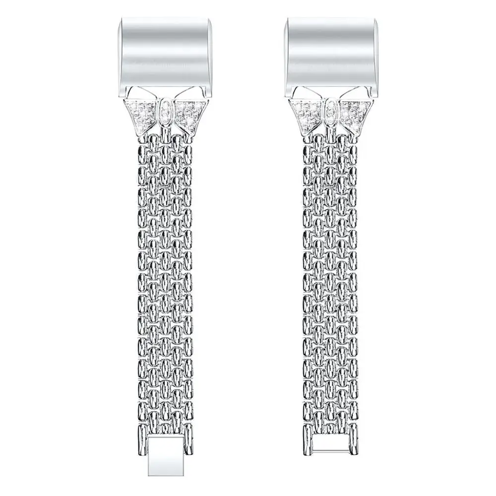 SL Bling Нержавеющая сталь металлический браслет для ремня для FitBit Charge 2/3 Смарт-часы с браслетом-долговечные аксессуары#906 - Цвет: SL