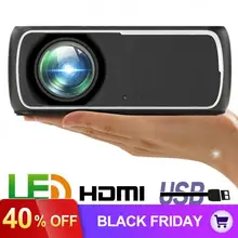 DH-A20 HD светодиодный проектор со стеклянными линзами 60 Вт 2200 люмен Видео Домашний кинотеатр встроенный динамик поддержка 56-100 дюймов проекция экрана
