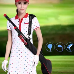Durable Portable Comfortable Lightweight Golf Clubs Carry Bag with Three Clubs Mini Nylon Golf Clubs Travel Bag Golf Stuff