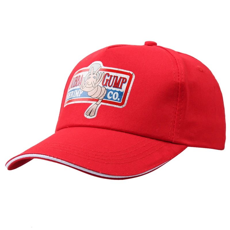 cheap halloween costumes Forrest Bubba Gump Cosplay Costume Red Baseball Cap Adult Unisex Sport Summer Hat Casual halloween costumes for adults