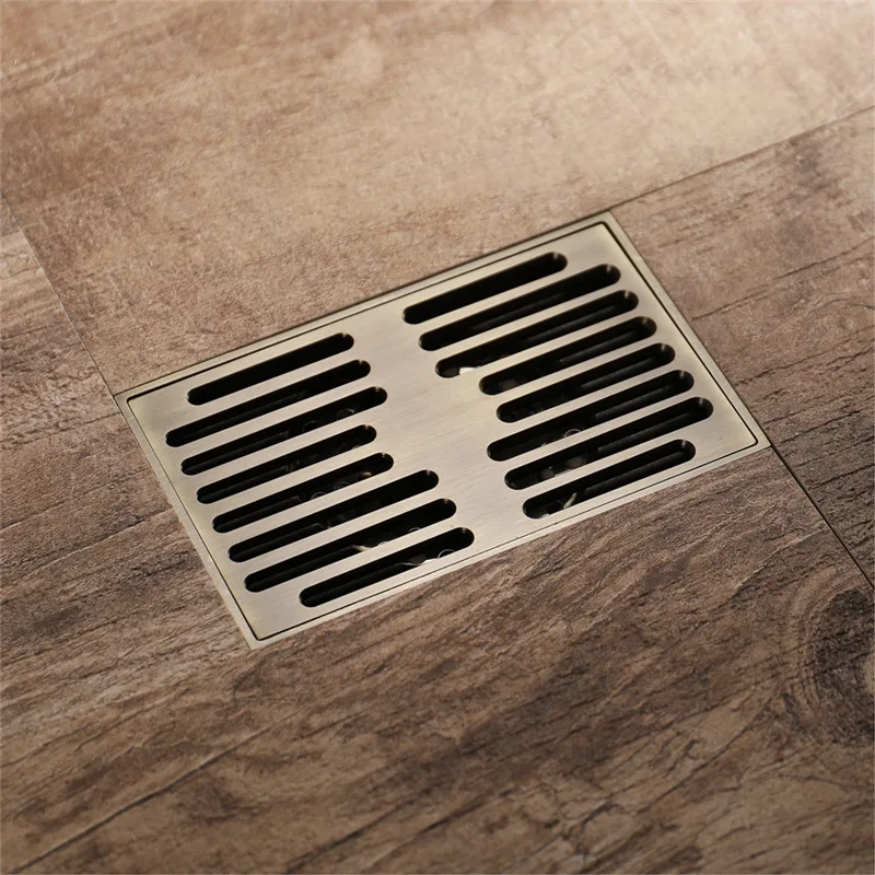 

Hideep Copper Floor Drain Bathroom Pest Control Deodorizing Large Flow Rectangular Vintage Bronze Floor Drain Manufacturers Dire