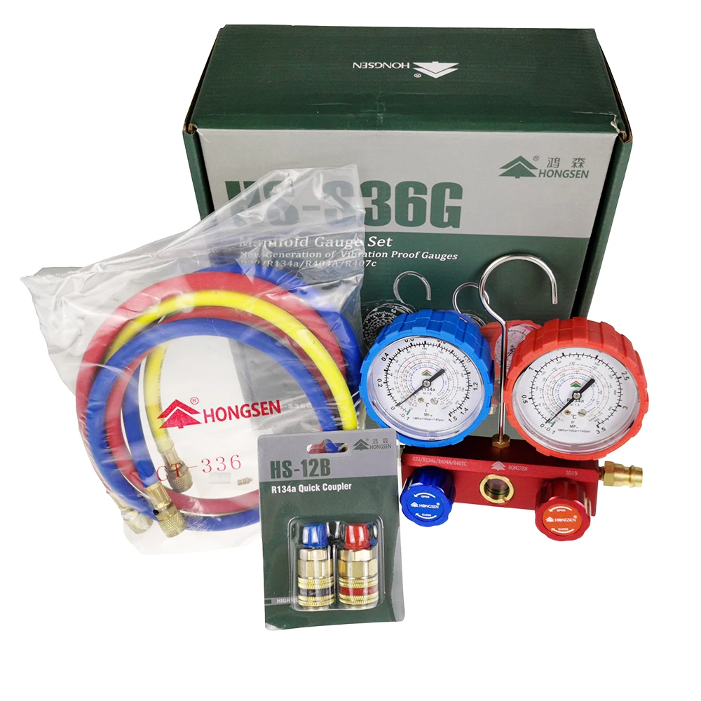 

HS-S36G Snow gauge HS-S36G-QC-12 Automotive fluorometer refrigerant pressure gauge