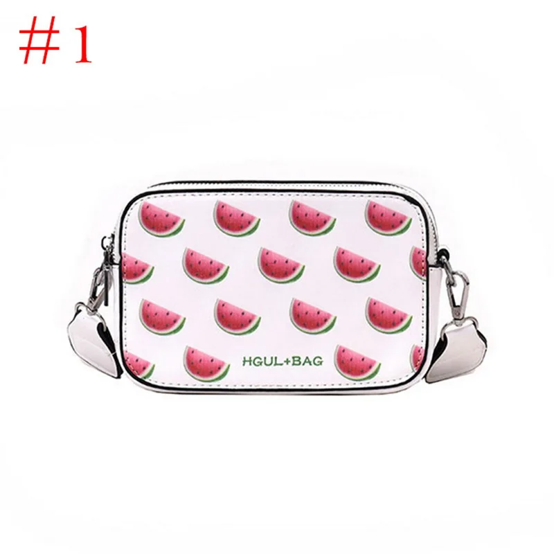 HEFLASHOR фрукты, авокадо сумочка маленькая коробка форма сумка на плечо Розовая Клубника сумка через плечо сумка-арбуз модная сумка-мессенджер - Цвет: 1