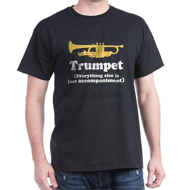 

Printed T Shirts Online Fashion Trumpet Gift (Funny) Men Short O-Neck T Shirts