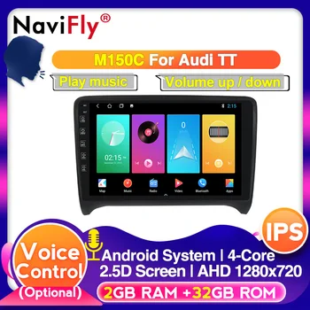 

Android 10.0 2.5D IPS screen HD 4-Core Car multimedia player for Audi TT MK2 2006 to 2012 with gps radio WIFI