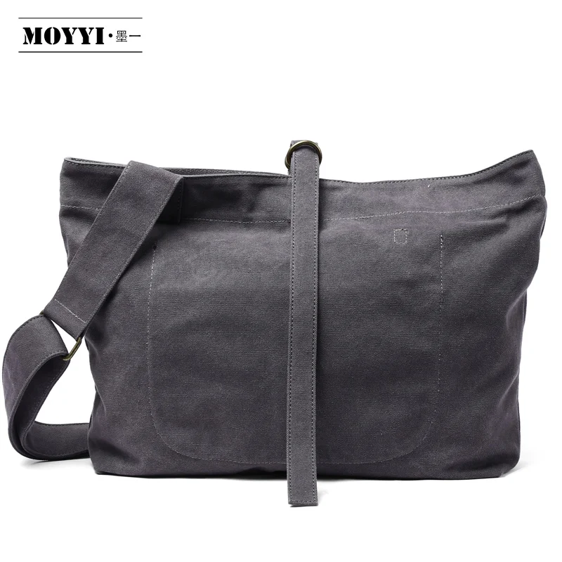 MOYYI High Quality Cavans Shoulder Bag Big Capacity Vintage Men Women Crossbody Anti Theft School Travel Multi Layer Bags | Багаж и сумки