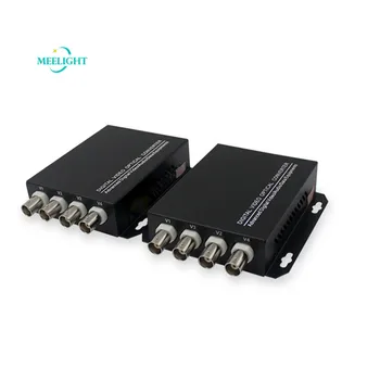

1 Pair of Pure VOOP 4-Way Digital Monitoring Optical Transceiver Single-Mode Single-Fiber FC Port 20Km