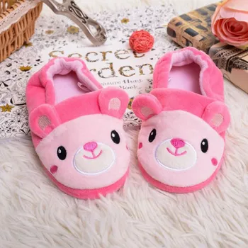 

Toddler Baby Kids Warm Home Slippers Shoes Boys Girls Cartoon Soft-soled Boys And Girls Thickening Children Slippers Home 2019