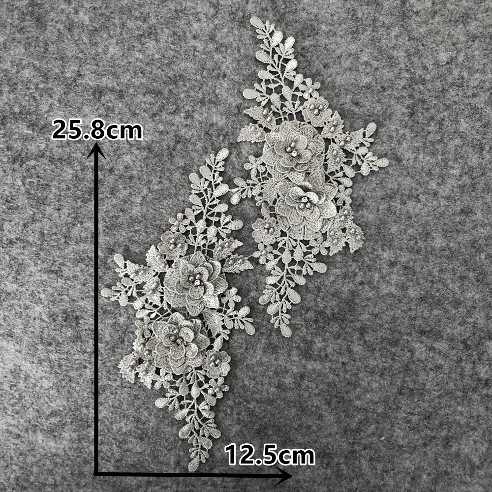 Lace Accessories Flower Hollow ABS pearl 3D Rhinestone Lace Dress Craft Material Sewing Embroidery Application lace fabric,lace ribbon,lace garment accessories,lace sewing supplies,lace decoration,lace accessories,lace sewing accessories