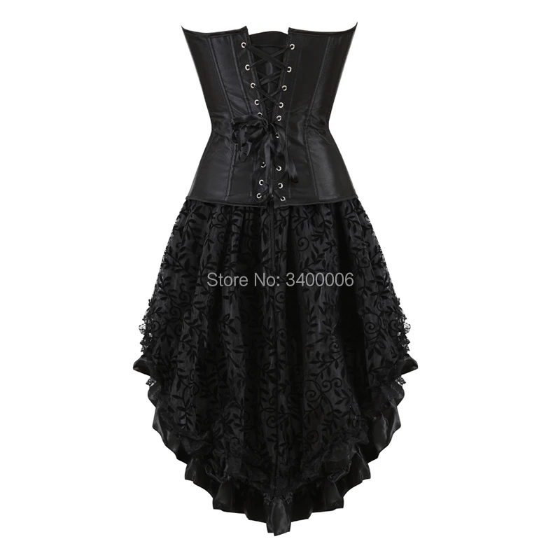black bustier top dress