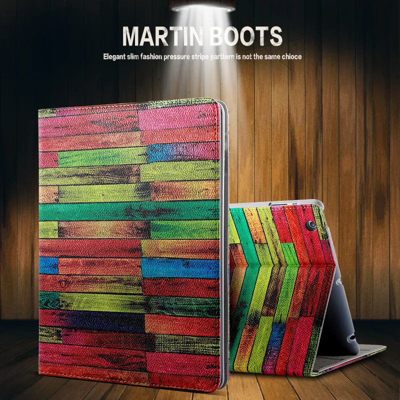 

KISSCASE Leather Flip Cases For ipad i Pad 2 3 4 Case For ipad i Pad Mini 1 2 3 Wooden Cases For ipad i Pad Air 2 1 Covers Funda