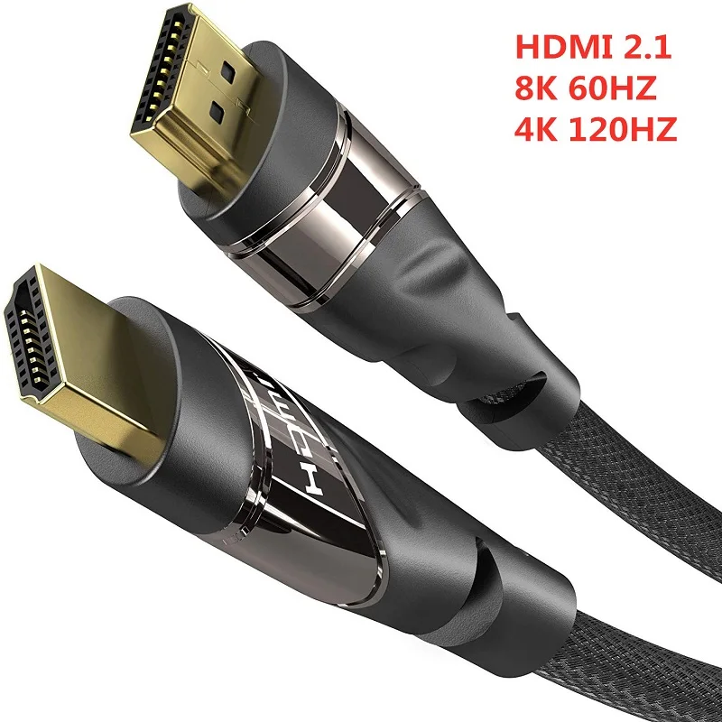 HDMI 2,1 видео кабель медный 8K@ 60 HZ 4K@ 120HZ UHD HDR 48 Гбит/с кабель HDMI конвертер для PS4 HDTVs Проекторы высокая скорость 8K 1M 2M