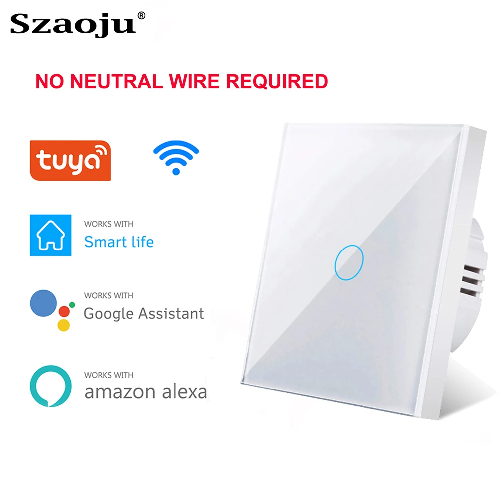 Настенный сенсорный выключатель с поддержкой Wi-Fi 220 В 1/2/3 клавиши без