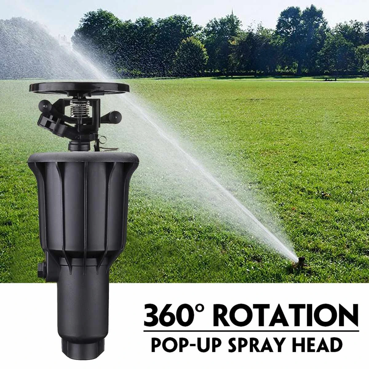 12 34 Inch Pop Up Spray Head Garden Sprinkler Auto Rotating Drip Irrigation Garden Sprayer Watering The Lawn Watering Gardengarden Sprinklers - Aliexpress